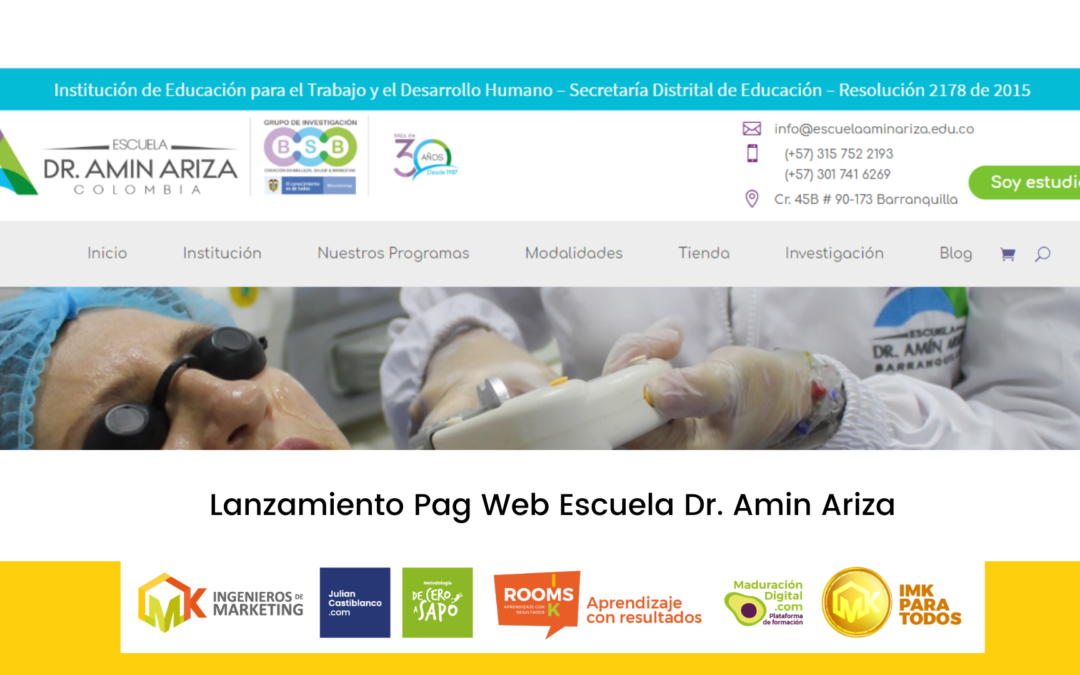 Lanzamiento Pagina Web Escuela Dr. Amin Ariza