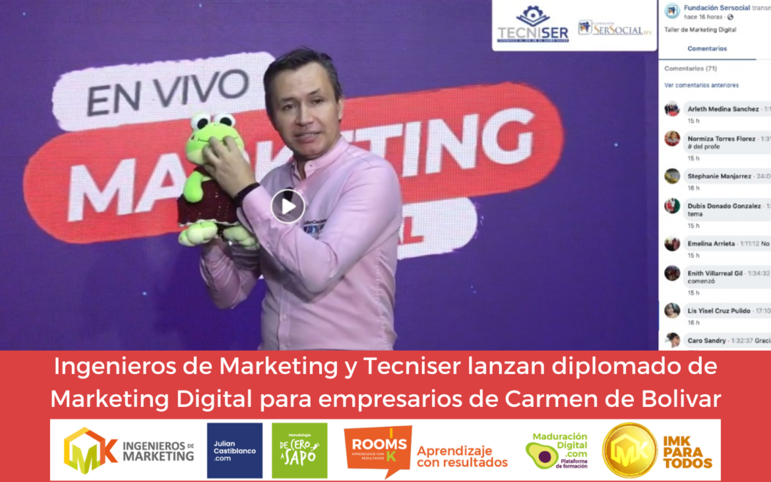 Ingenieros de Marketing y Tecniser lanzan diplomado de Marketing Digital para empresarios de Carmen de Bolívar