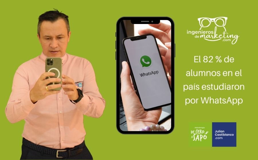 El 82 % de alumnos en el país estudiaron por WhatsApp