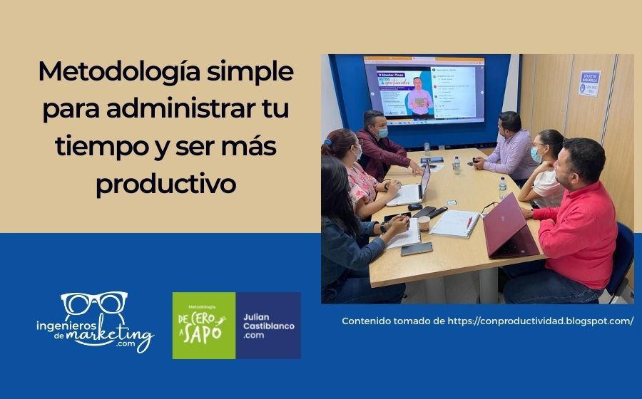 Metodología Simple para Administrar tu Tiempo y Ser Más Productivo
