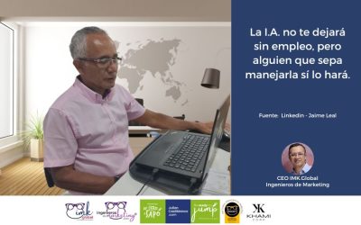 La I.A. no te dejará sin empleo, pero alguien que sepa manejarla sí lo hará.