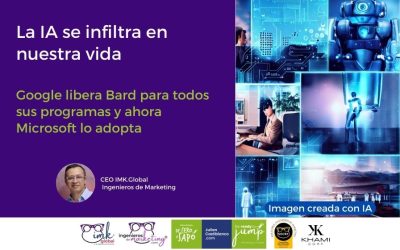 La IA se infiltra en nuestra vida: Google libera Bard para todos sus programas