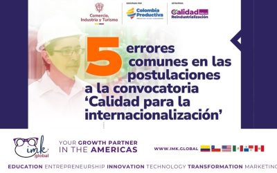 5 errores comunes en las postulaciones a la convocatoria Calidad para la internacionalización’