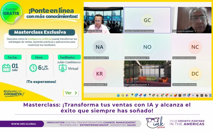 Masterclass: ¡Transforma tus ventas con IA y alcanza el éxito que siempre has soñado!