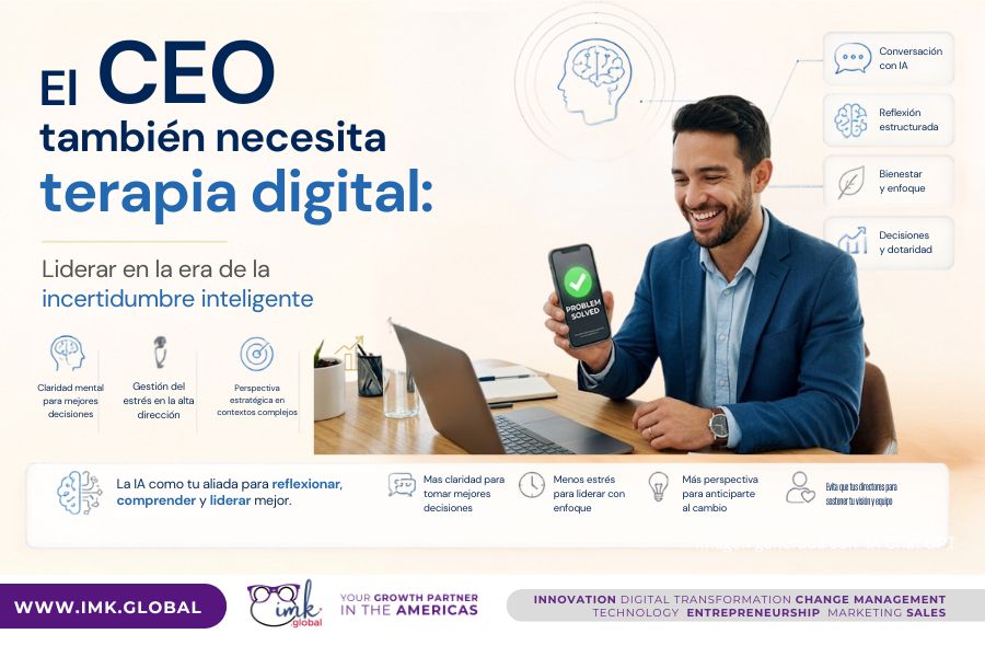 El CEO también necesita terapia digital: Liderar en la era de la incertidumbre inteligente